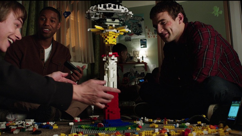 The leads of Chronicle fool around with LEGO's