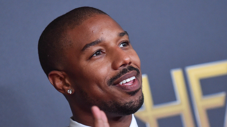 Michael B. Jordan on a red carpet