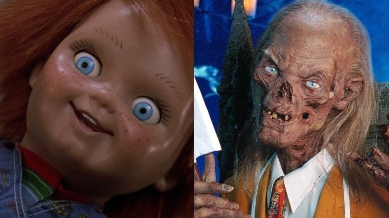 Chucky doll and Crypt Keeper eyes