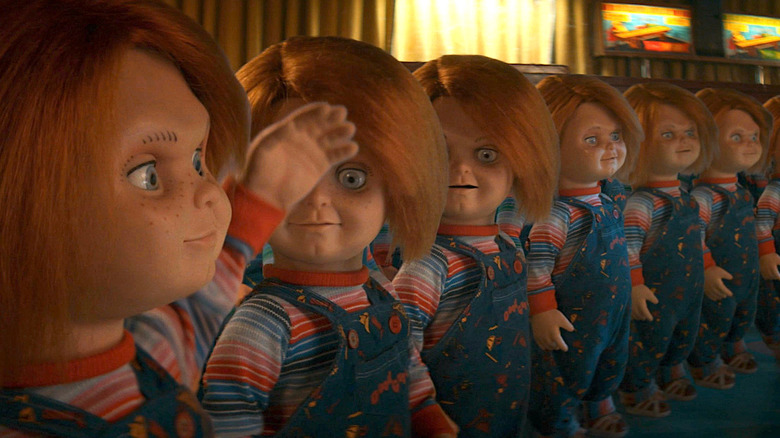 Army of Chucky dolls