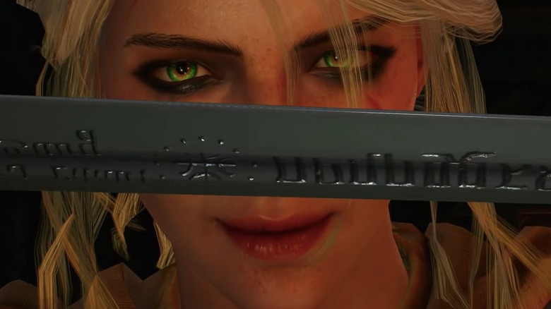 Ciri's reaction to her sword