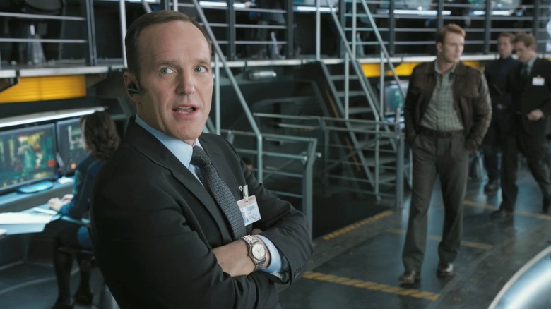 Coulson on helicarrier bridge