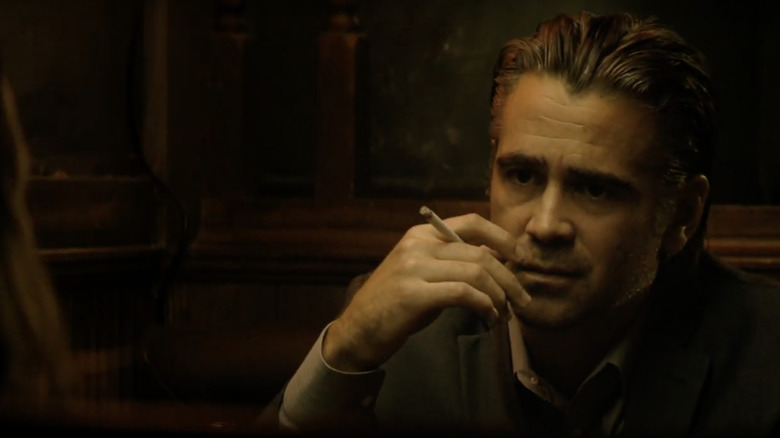 Colin Farrell smoking True Detective