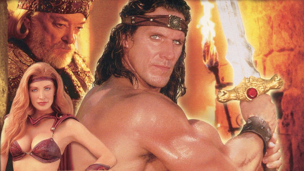 Ralf Moeller as Conan with Jeremy Kemp and Angelica Bridges
