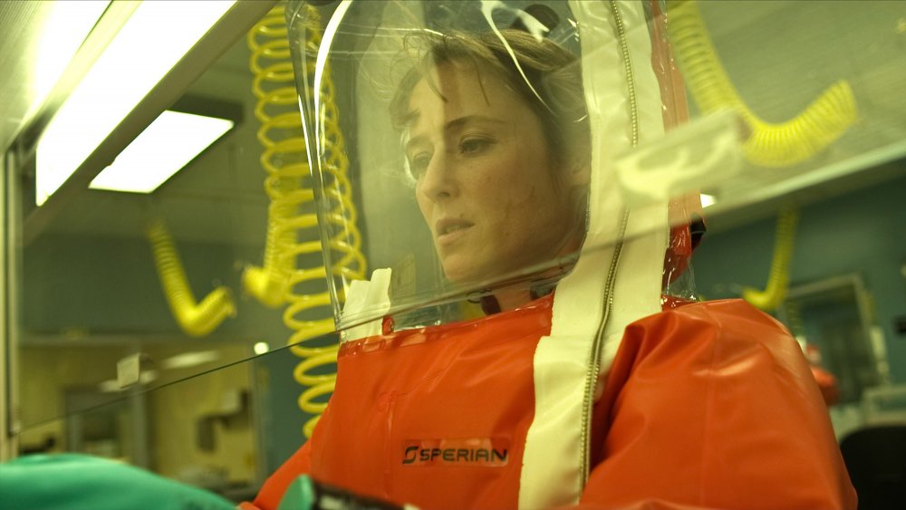 Jennifer Ehle as Dr. Ally Hextall in Contagion