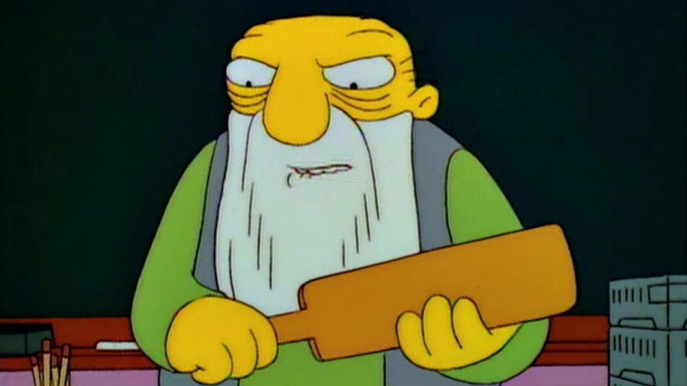 Jasper and paddle on The Simpsons