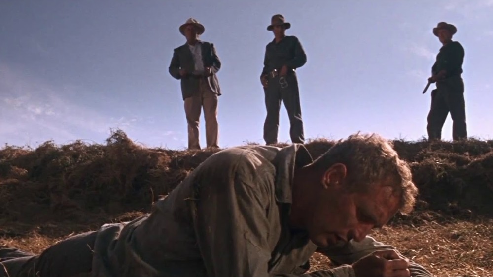 Paul Newman and Strother Martin in Cool Hand Luke