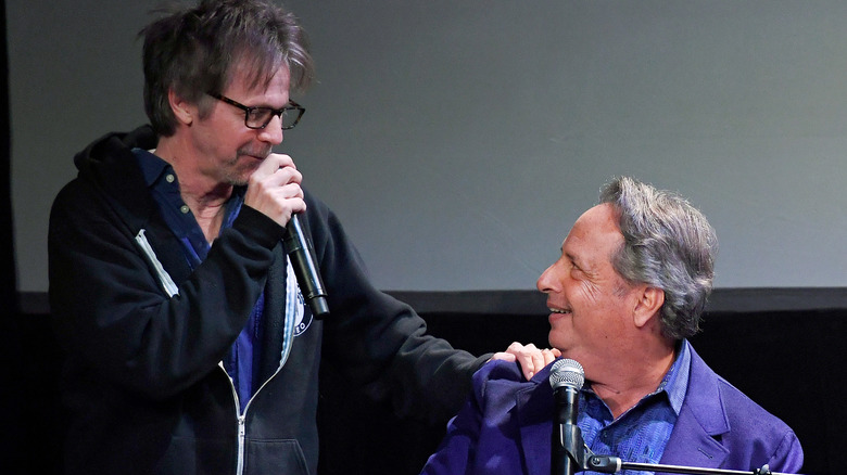 Dana Carvey hand on shoulder of Jon Lovitz