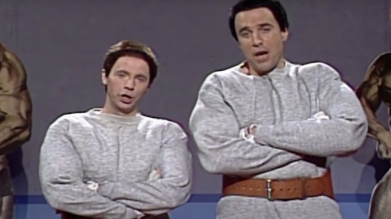 Dana Carvey and Kevin Nealon as Hans and Franz