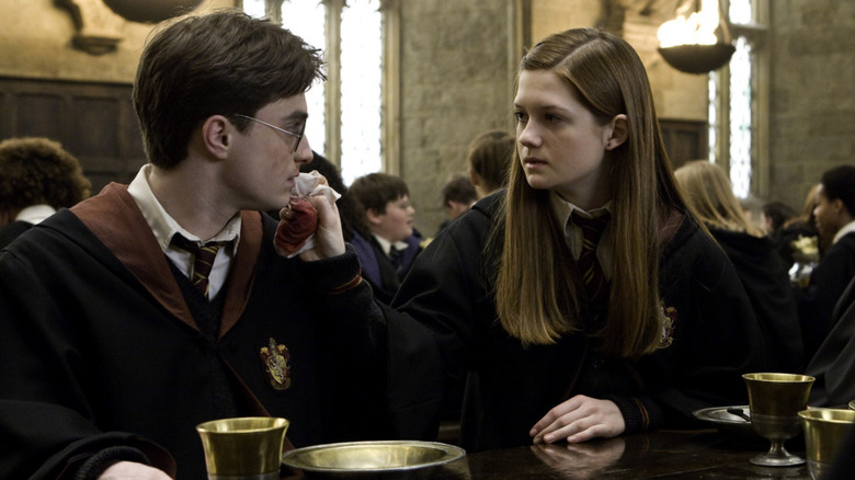 Harry speaks with Ginny