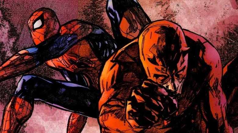 Spider-Man and Daredevil charge into battle