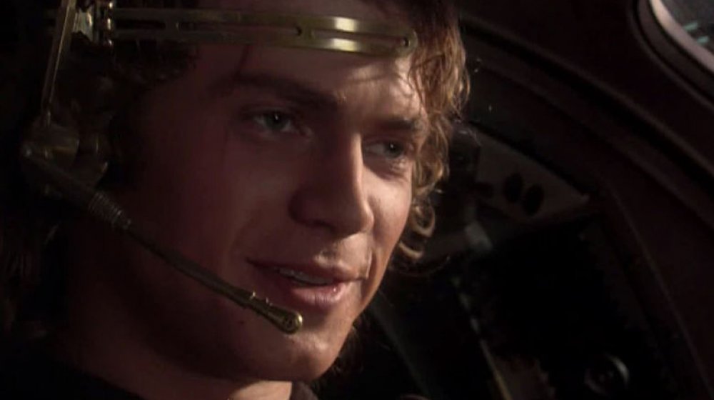 Anakin flying a ship