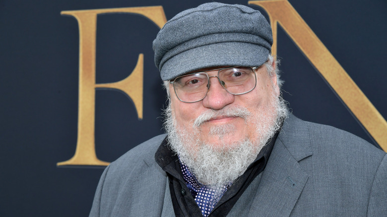 George R.R. Martin poses