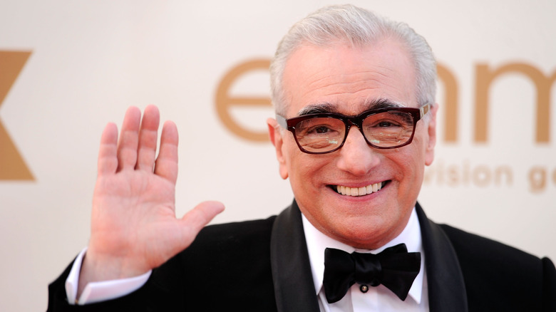 Martin Scorsese waving