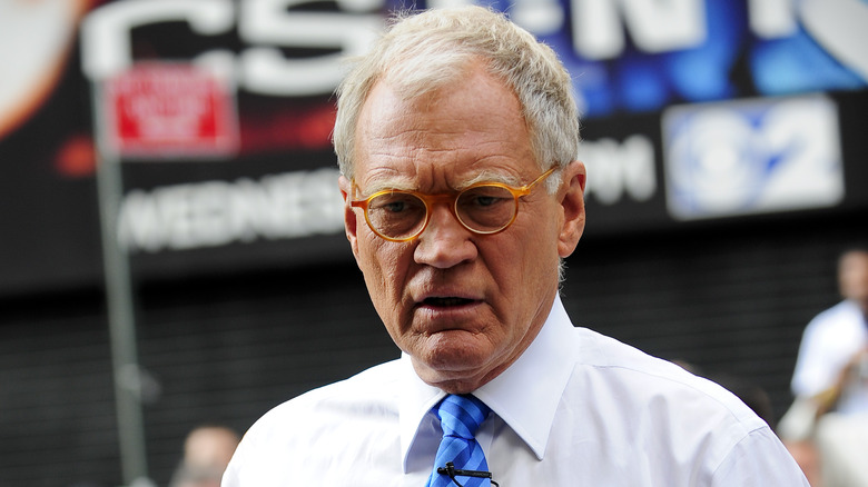 David Letterman frowning 