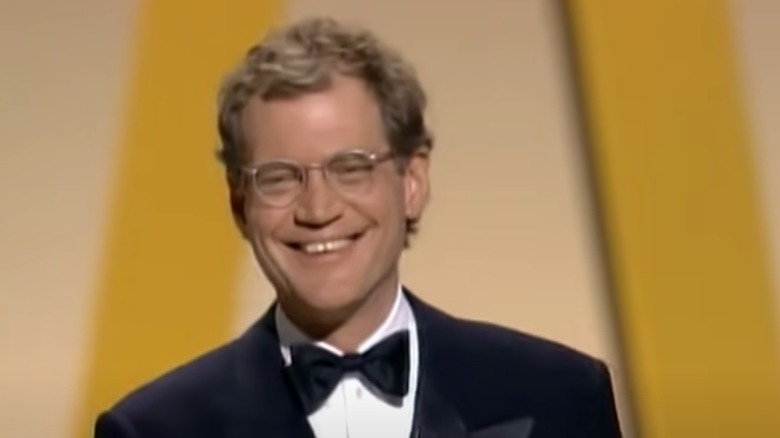 David Letterman Oscars smiling 