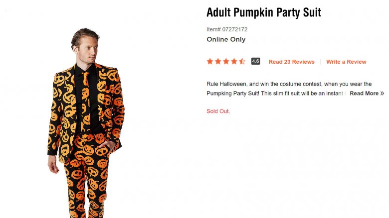 David S. Pumpkins costume