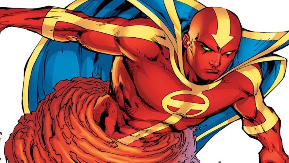 Red Tornado flying