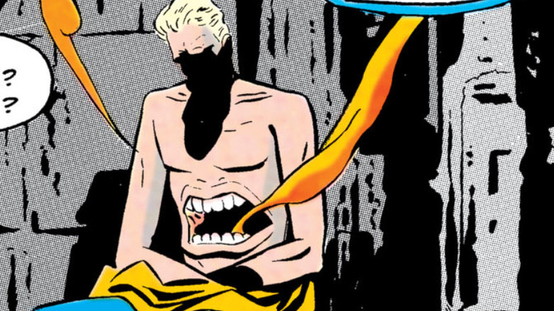 Doctor Fate with mouth on his stomach