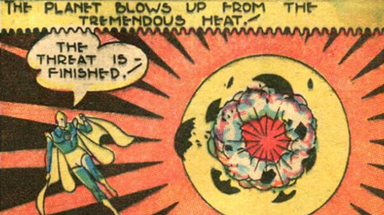 Doctor Fate blowing up a planet