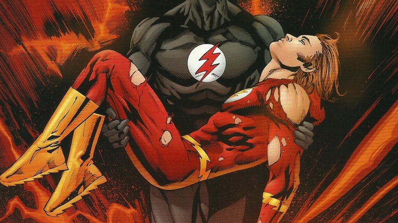 Bart Allen being carried