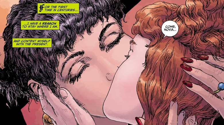 Madame X kissing Marisol