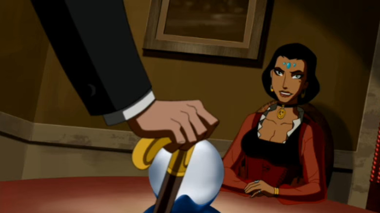 Young Justice's Madam Xanadu smiling