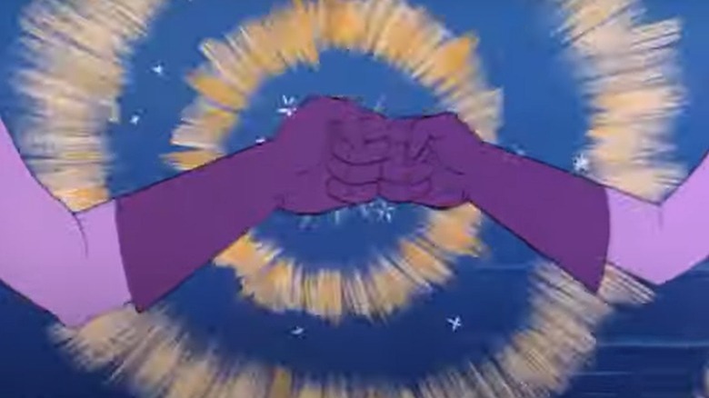 Wonder Twins fist bump