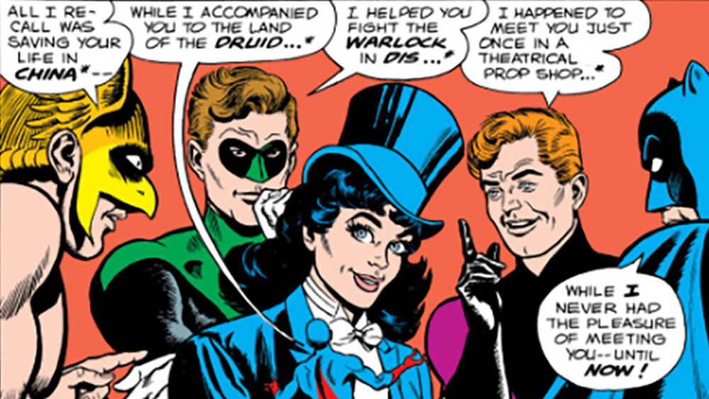 Zatanna meets the Justice League