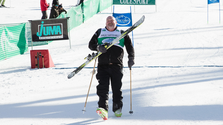 Keith Colburn skiing