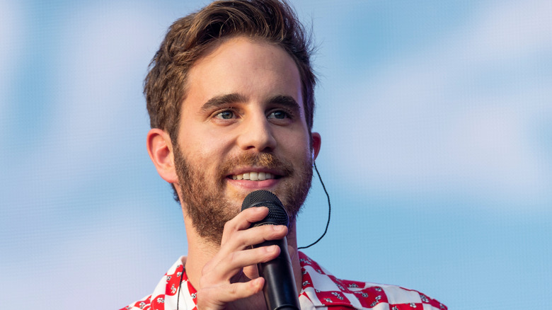 Ben Platt speaking to crowd