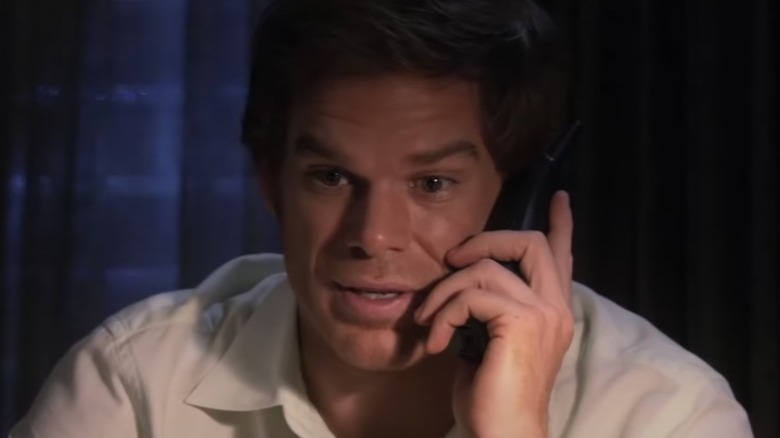 Michael C. Hall in Dexter phone