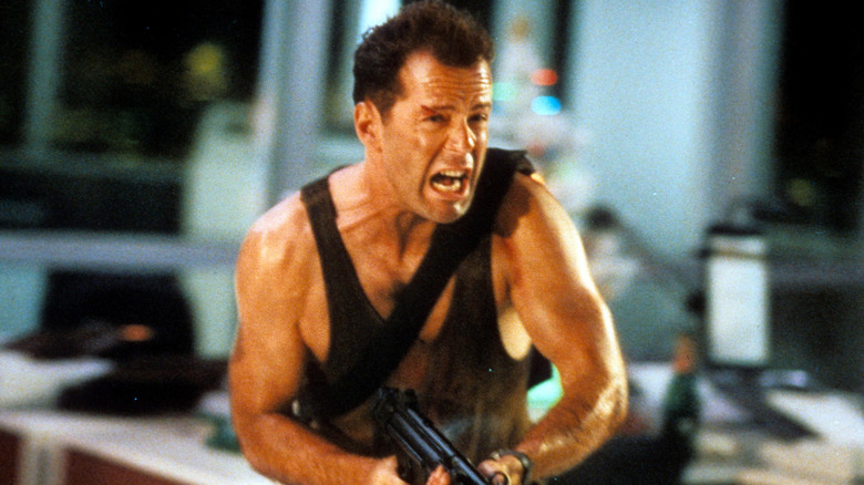 Bruce Willis in Die Hard 2 Yippee-ki-yay scene