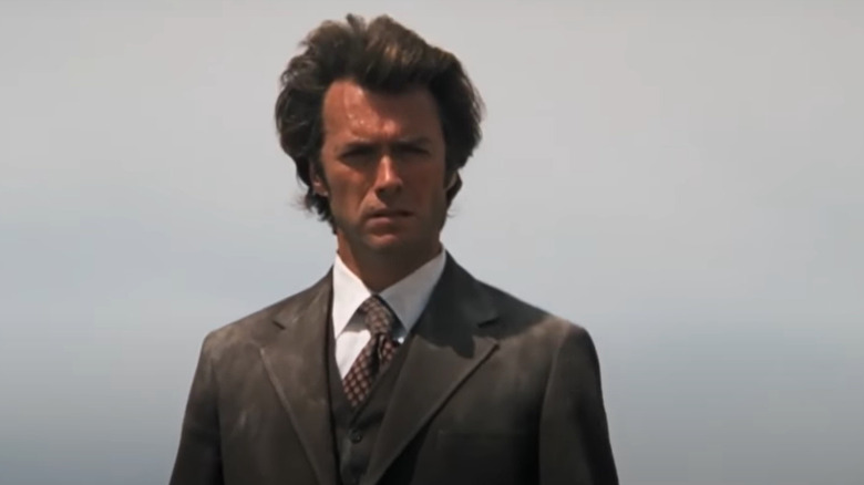 Dirty Harry scowling