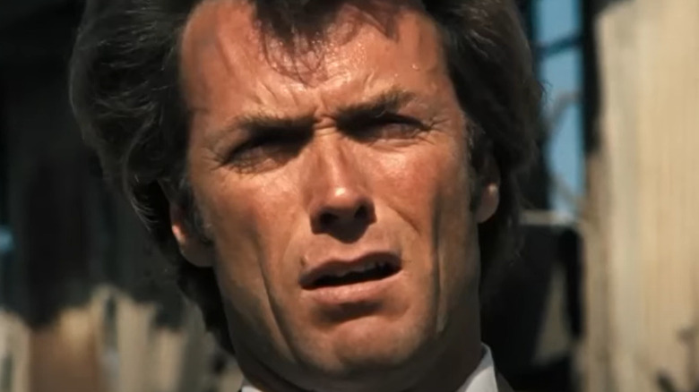 Clint Eastwood squinting