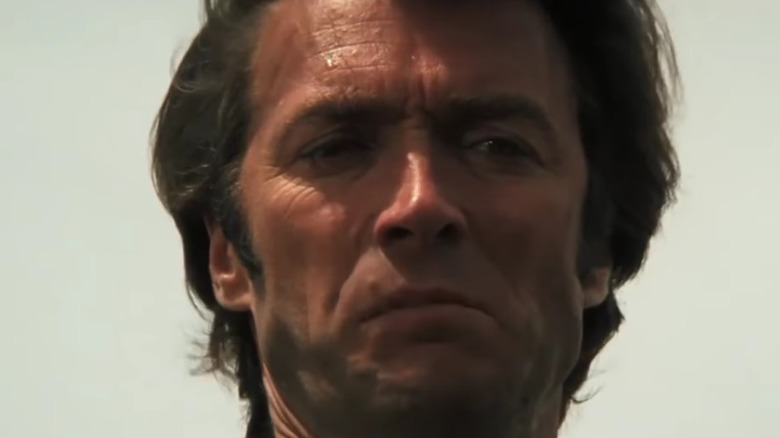 Clint Eastwood frowning