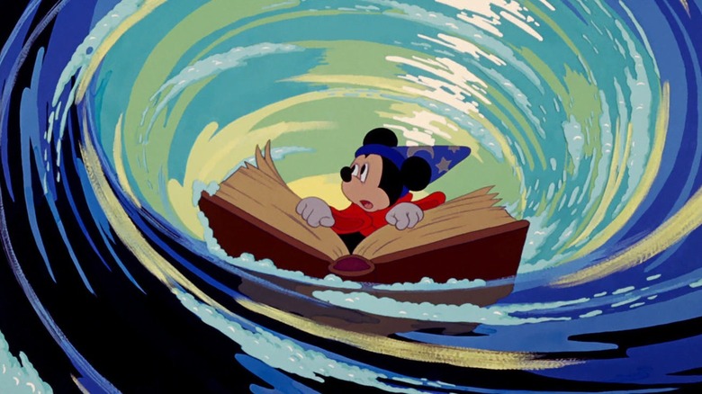 Sorcerer Mickey in whirlpool Fantasia