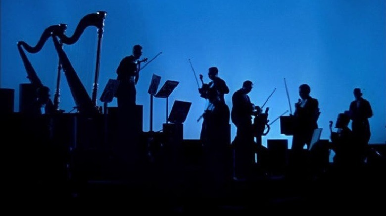 Orchestra in Fantasia blue background