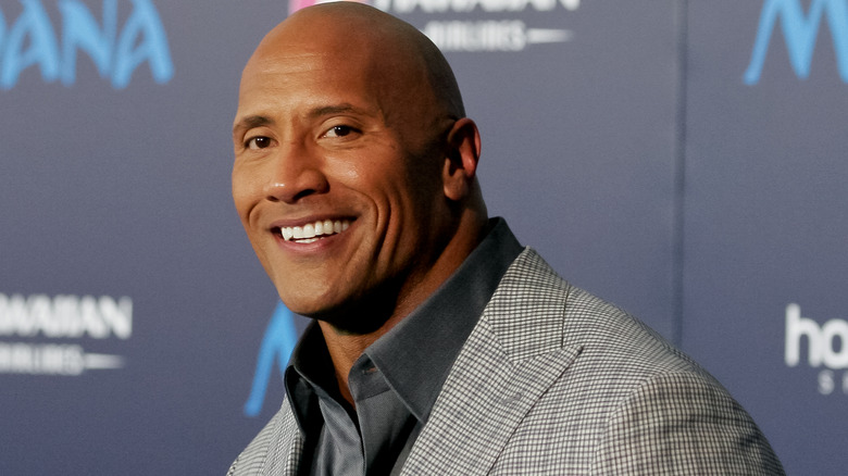 Dwayne Johnson smiling