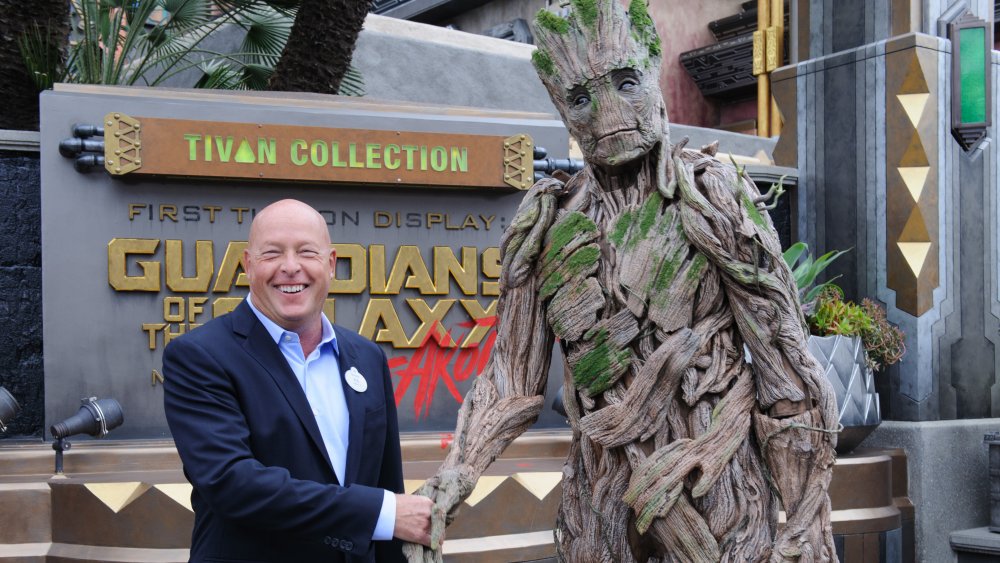 Bob Chapek and Groot