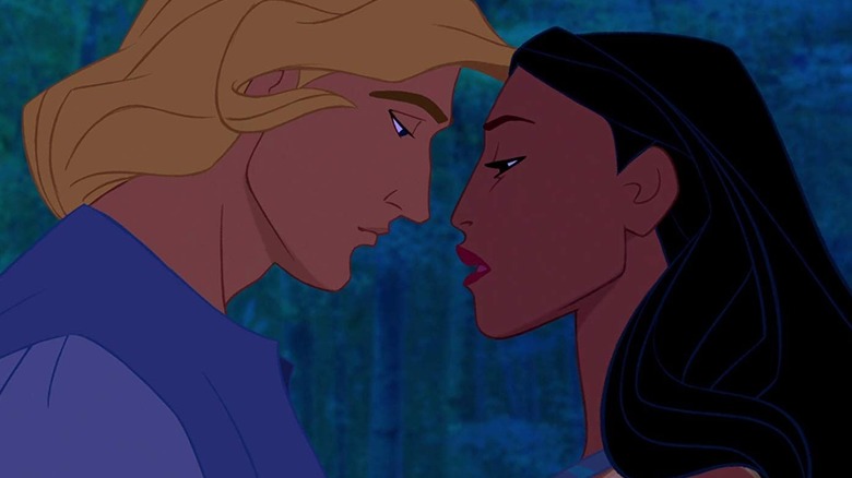 John Smith and Pocahontas together