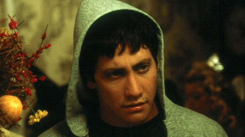 Jake Gyllenhaal looking confused in a hoodie