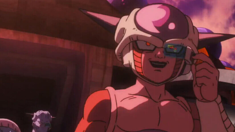 Frieza looking through a lens