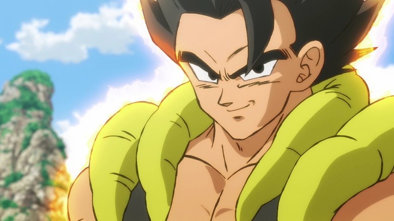 Gogeta grinning