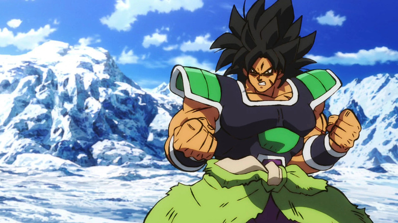 Broly balling fists