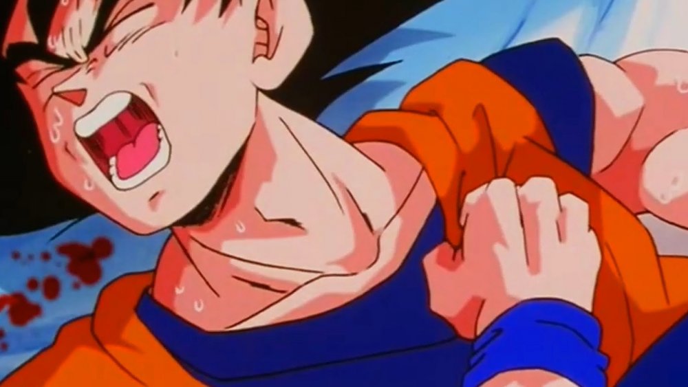 Goku suffering from heart virus