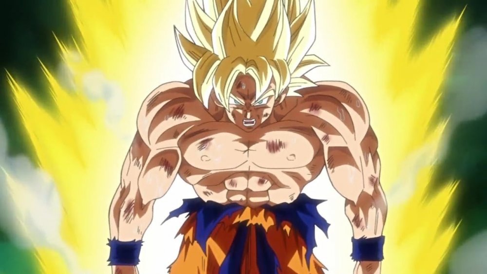 Goku with blonde hair