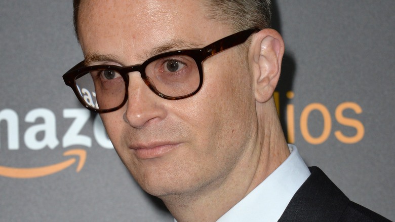 Nicolas Winding Refn wearing glasses