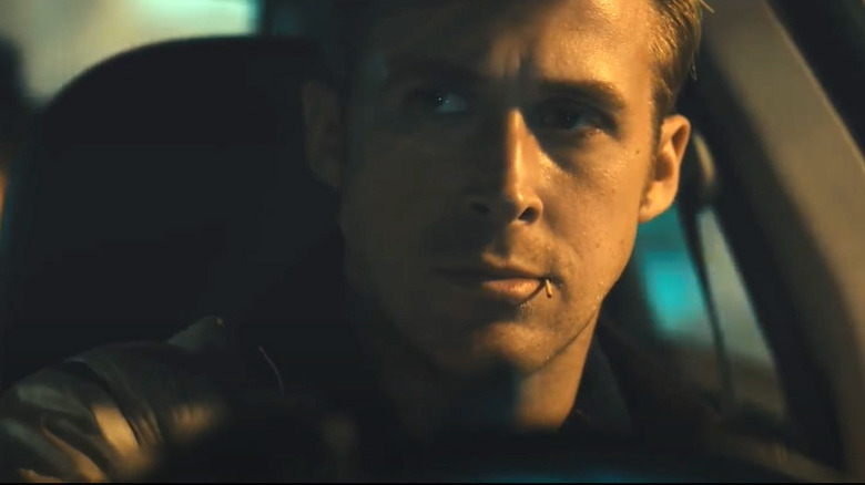 Ryan Gosling behind the wheel