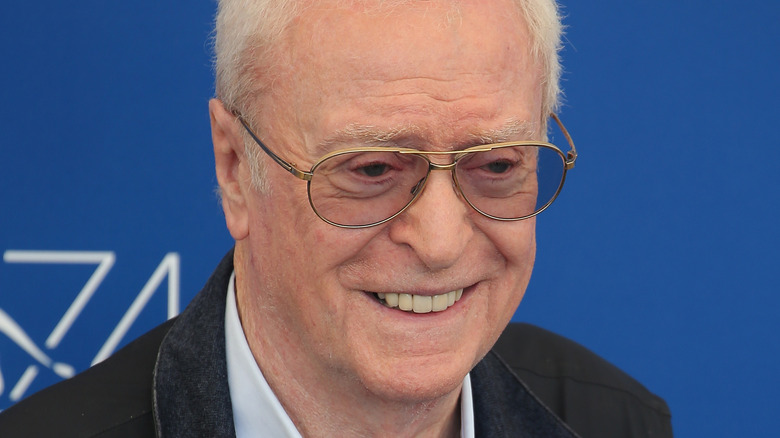 Michael Caine smiling at premiere